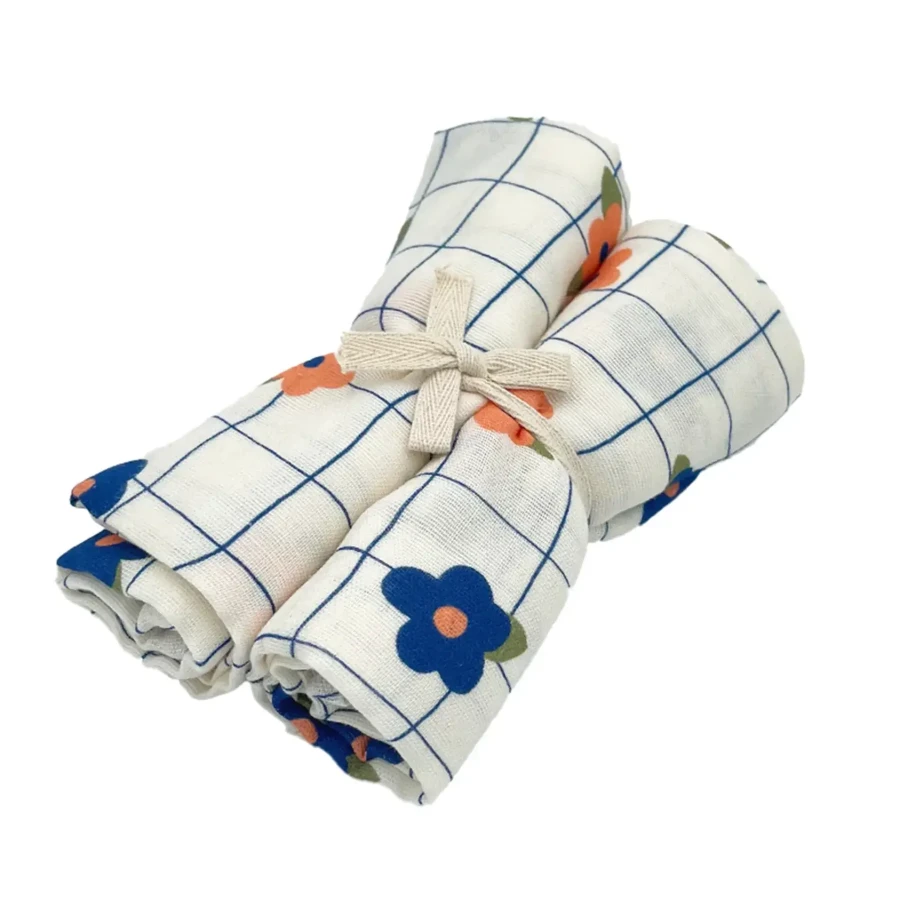 Zestaw pieluszek GASPARD, 2 szt. - Daisy Flower / Milinane