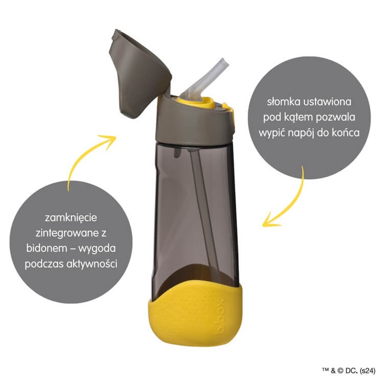 Tritanowa butelka ze słomką Batman / b.box