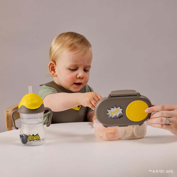 Bidon ze słomką 240 ml, Batman / b.box