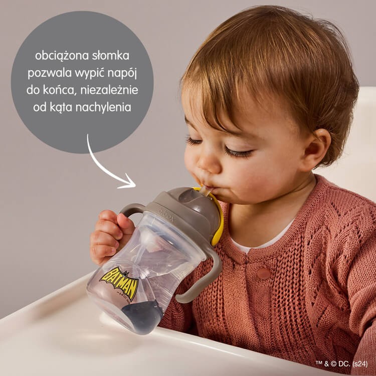 Bidon ze słomką 240 ml, Batman / b.box