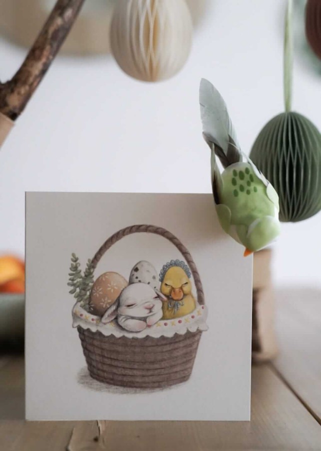 Kartka okolicznościowa na Wielkanoc - EASTER BUNNY / Hi Little