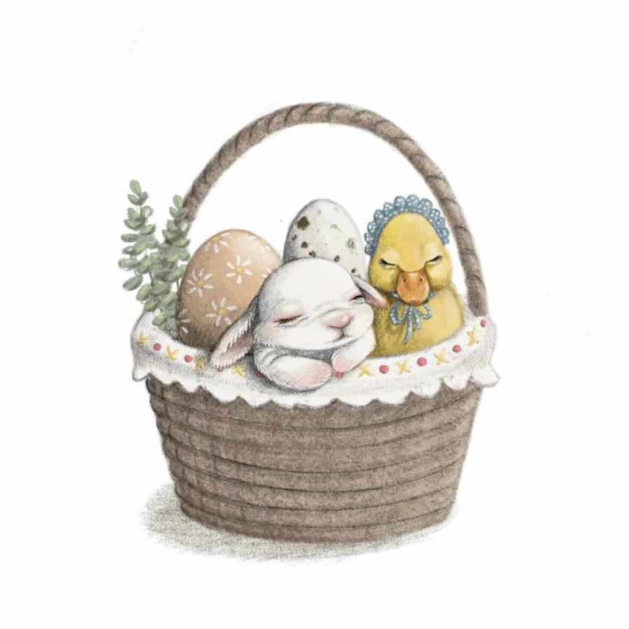 Kartka okolicznościowa na Wielkanoc - EASTER BUNNY / Hi Little