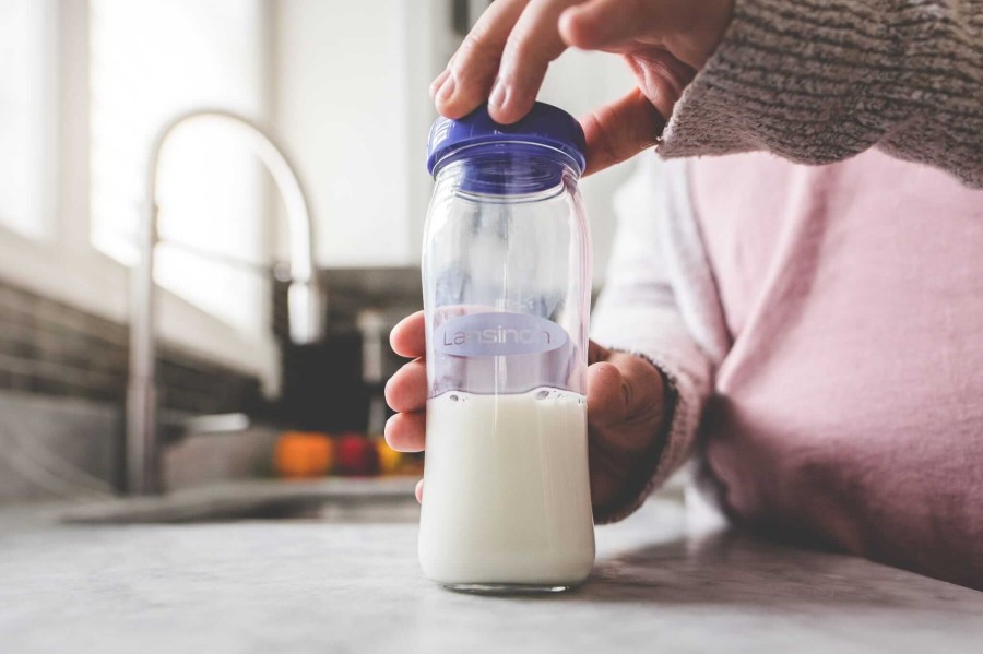 Szklana butelka 240 ml ze smoczkiem Natural Wave® / Lansinoh