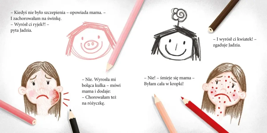 Jadzia Pętelka idzie na szczepienie / Wydawnictwo Zielona Sowa