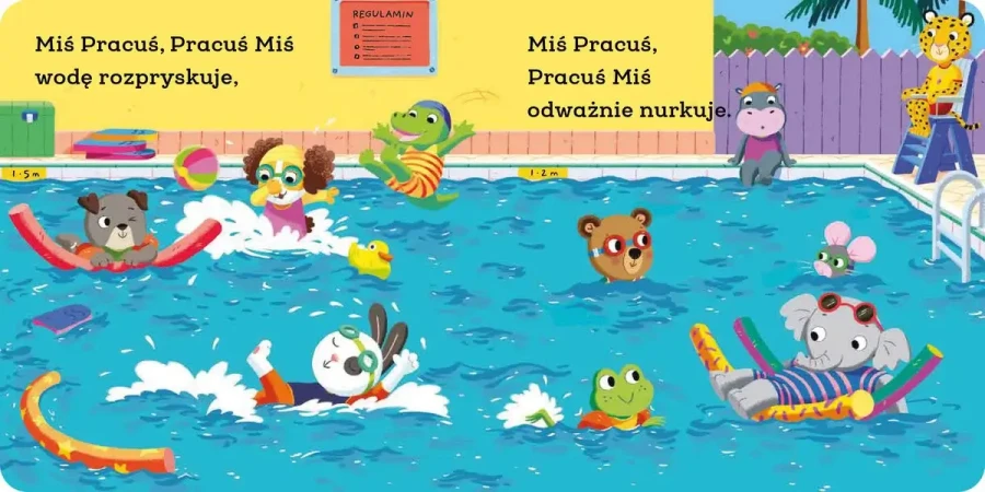 Miś Pracuś. Na basenie / Wydawnictwo Wilga