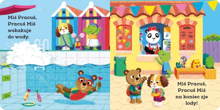 Miś Pracuś. Na basenie / Wydawnictwo Wilga