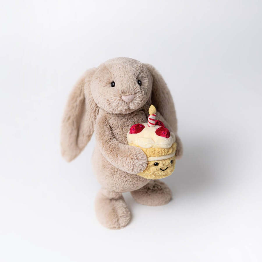 Króliczek Beżowy z Tortem Urodzinowym 31 cm / Jellycat