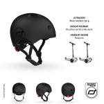 Kask S-M dla dzieci 3+ Black / Scoot&Ride