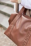 Torba Mommy Bag Signature Vegan Leather Dark Brown / Childhome
