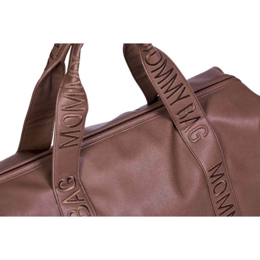 Torba Mommy Bag Signature Vegan Leather Dark Brown / Childhome