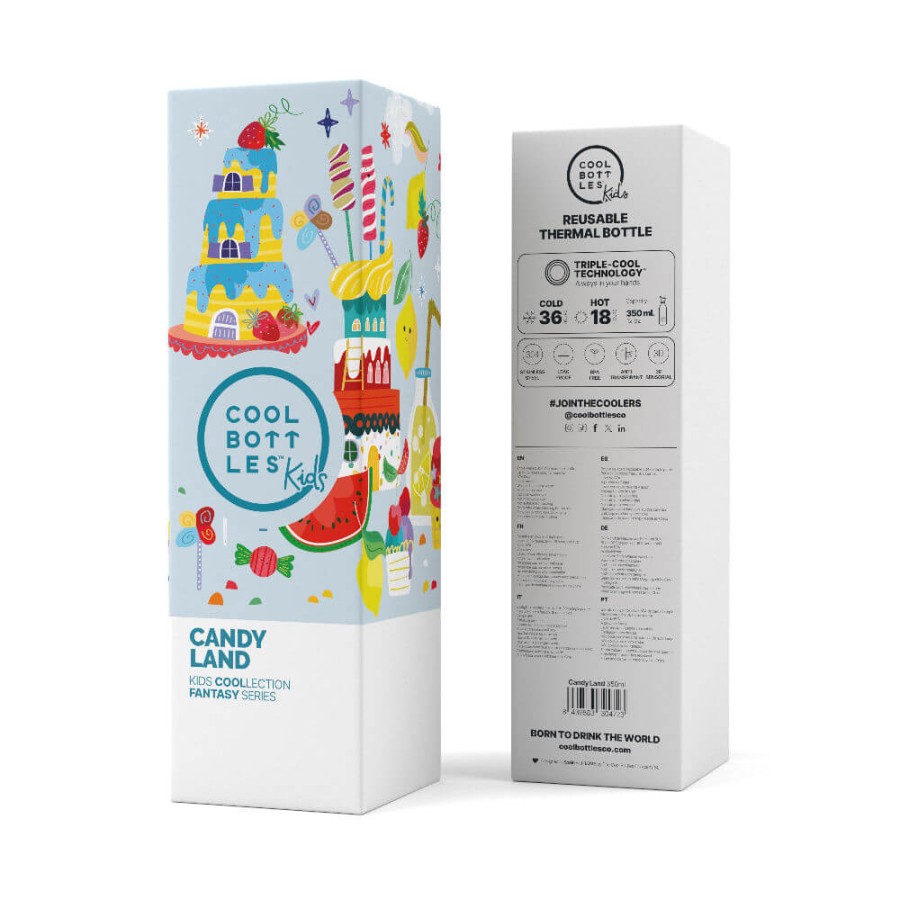 Butelka termiczna Kids Triple cool - Candy Land, 350 ml / Cool Bottles
