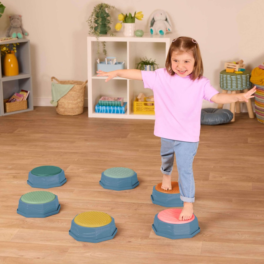 BRAK OPAKOWANIA: Balance & Hop Stepping Stones – kamienie sensoryczne / B.Toys