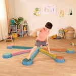 BRAK OPAKOWANIA: Balance & Hop Stepping Stones – kamienie sensoryczne / B.Toys