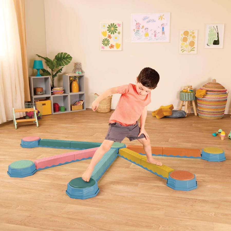 USZKODZONE OPAKOWANIE: Balance & Hop Beams – belki sensoryczne / B.Toys