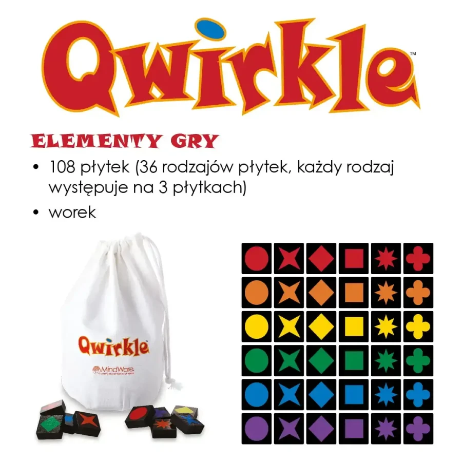 Qwirkle - Gra Planszowa / Wydawnictwo Nasza Księgarnia