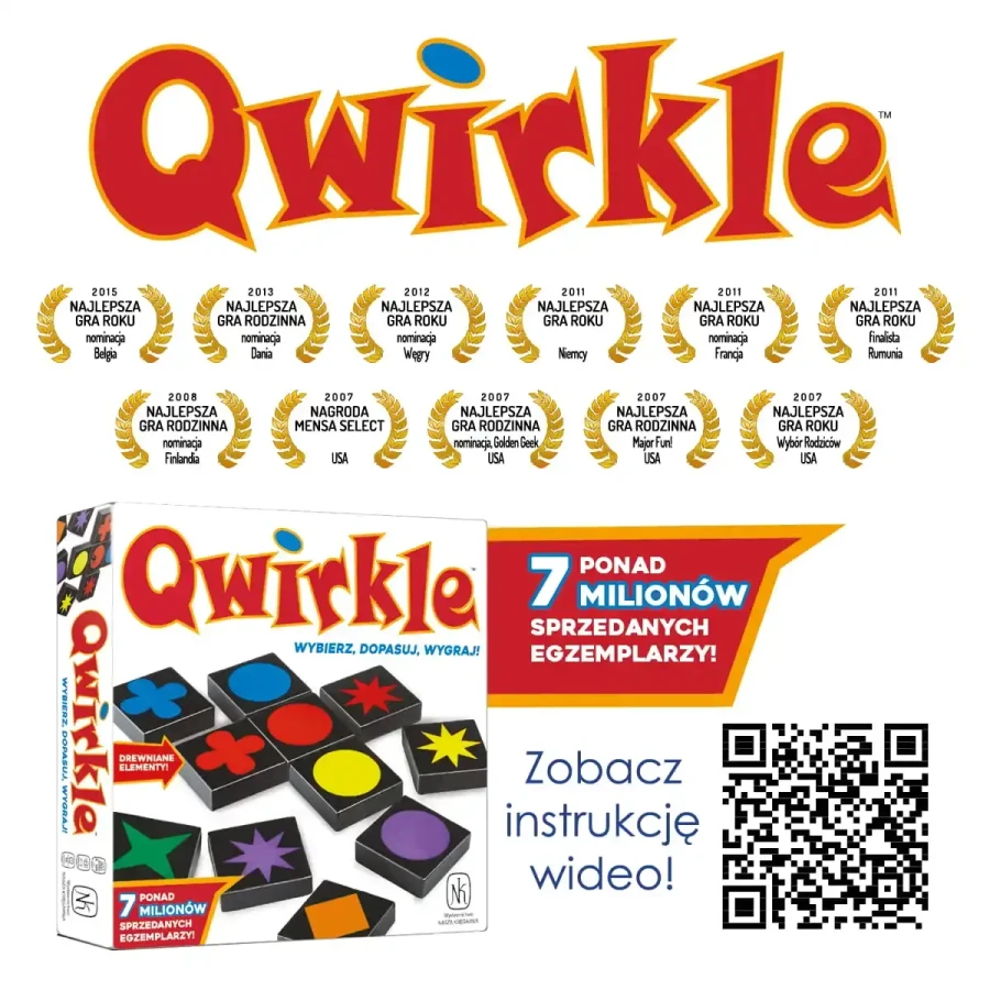 Qwirkle - Gra Planszowa / Wydawnictwo Nasza Księgarnia