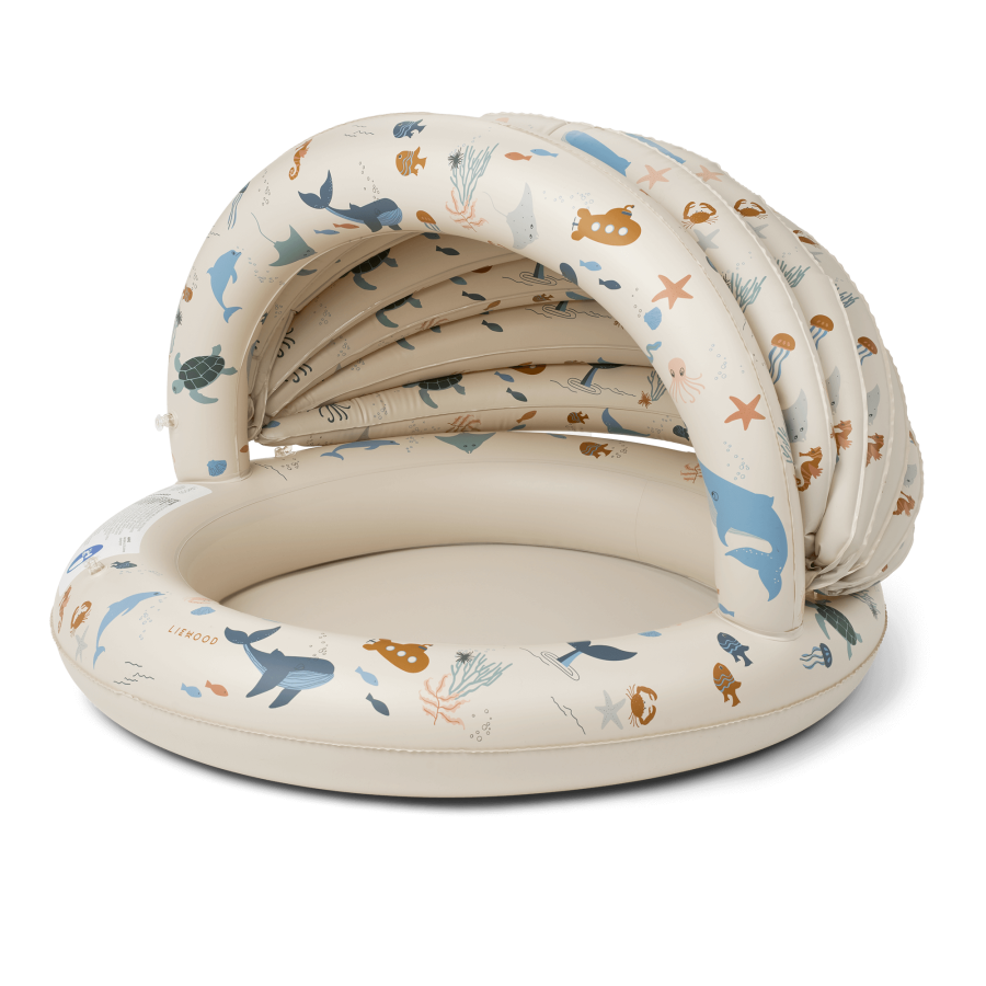 Basen z baldachimem Hadleia - sea creature, sandy / Liewood