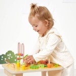 Wielofunkcyjny stolik edukacyjny drewniany Farma 12m+ / Janod