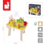 Wielofunkcyjny stolik edukacyjny drewniany Farma 12m+ / Janod