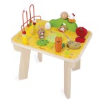 Wielofunkcyjny stolik edukacyjny drewniany Farma 12m+ / Janod