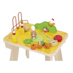 Wielofunkcyjny stolik edukacyjny drewniany Farma 12m+ / Janod