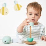 Układanka piramida drewniana Ważka Pure 12 m+ / Janod