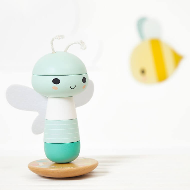 Układanka piramida drewniana Ważka Pure 12 m+ / Janod