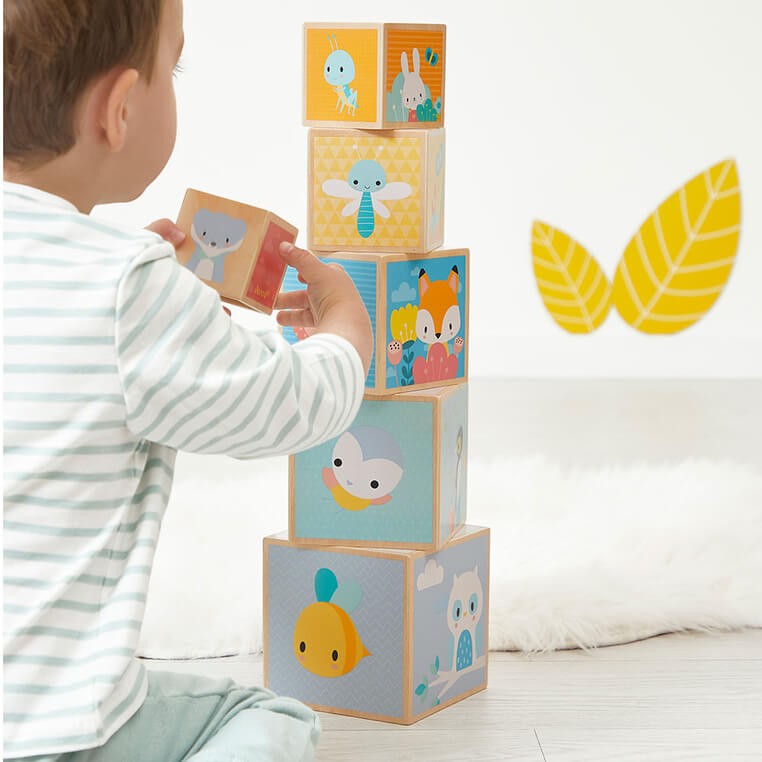 Piramida wieża drewniana 6 el. Pure 12 m+ / Janod