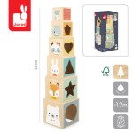 Piramida wieża drewniana 6 el. Pure 12 m+ / Janod