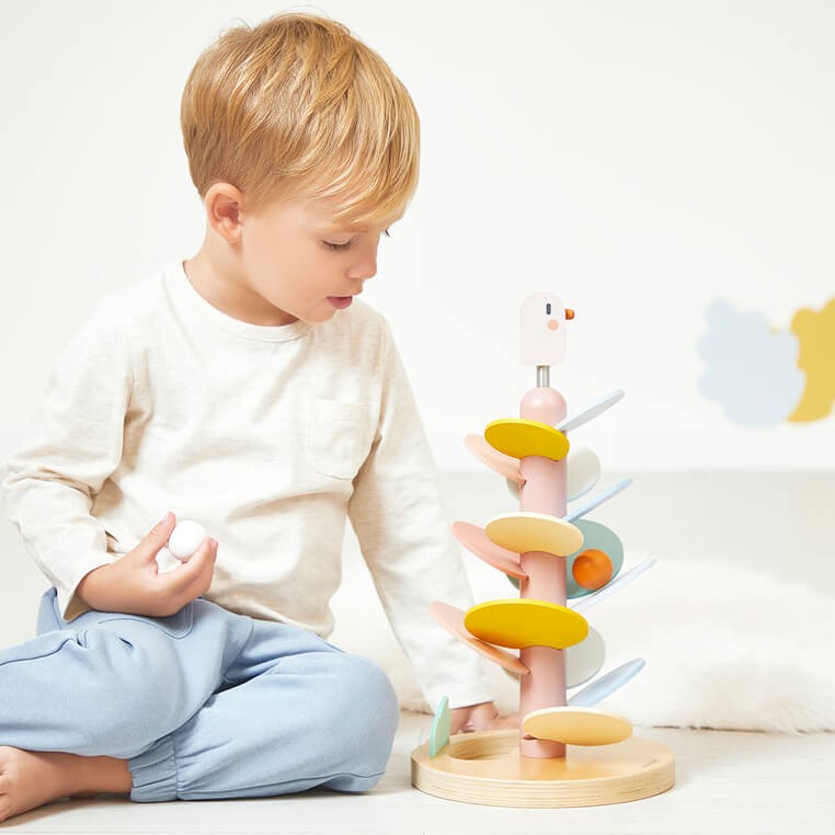 Drewniany kulodrom Ptaszek Sweet Cocoon 3+ / Janod