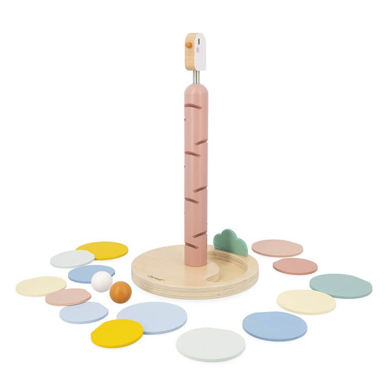 Drewniany kulodrom Ptaszek Sweet Cocoon 3+ / Janod