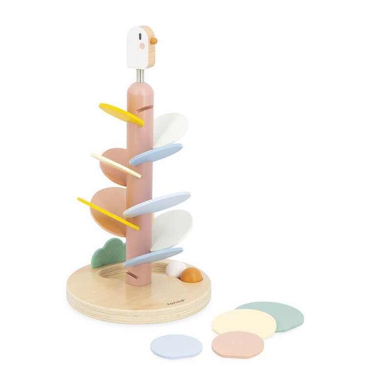 Drewniany kulodrom Ptaszek Sweet Cocoon 3+ / Janod