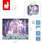 Puzzle w walizce Jednorożce 54 elementy 5+ / Janod