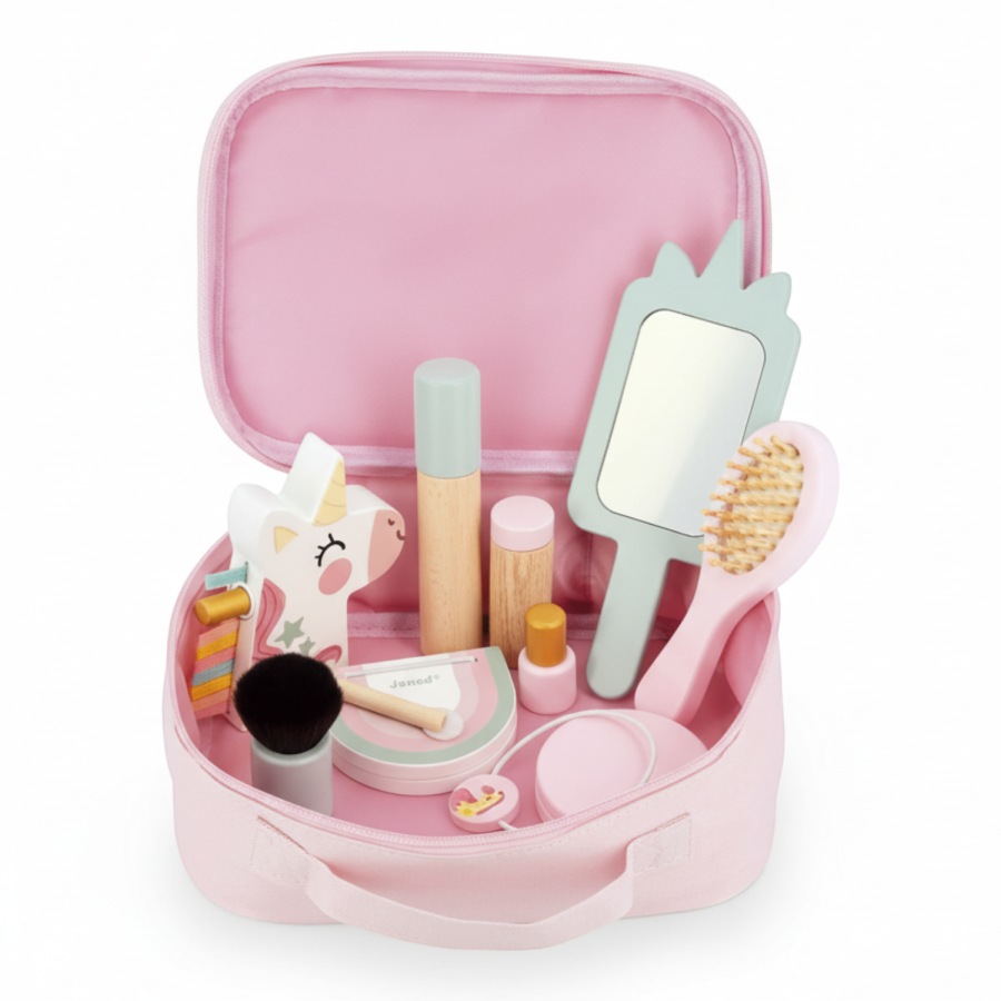 Kosmetyczka z 10 akcesoriami Mała Miss Jednorożec 3+ / Janod