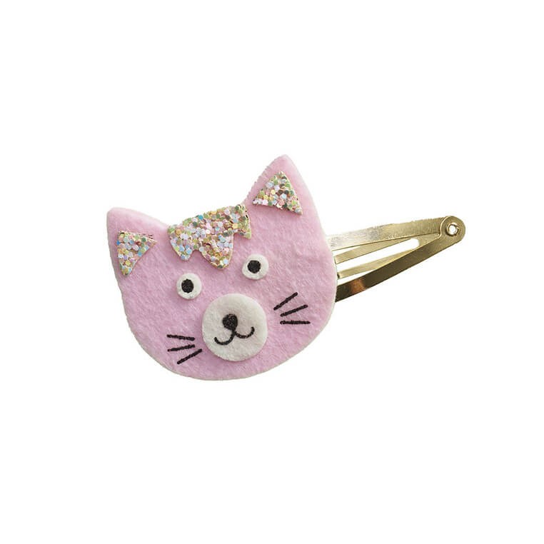 Zestaw kreatywny do tworzenia biżuterii Brokatowe spinki do włosów Pieski i kotki 5+ / Janod