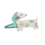 Zestaw kreatywny do tworzenia biżuterii Brokatowe spinki do włosów Pieski i kotki 5+ / Janod