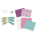 Zestaw kreatywny do tworzenia biżuterii Brokatowe spinki do włosów Pieski i kotki 5+ / Janod