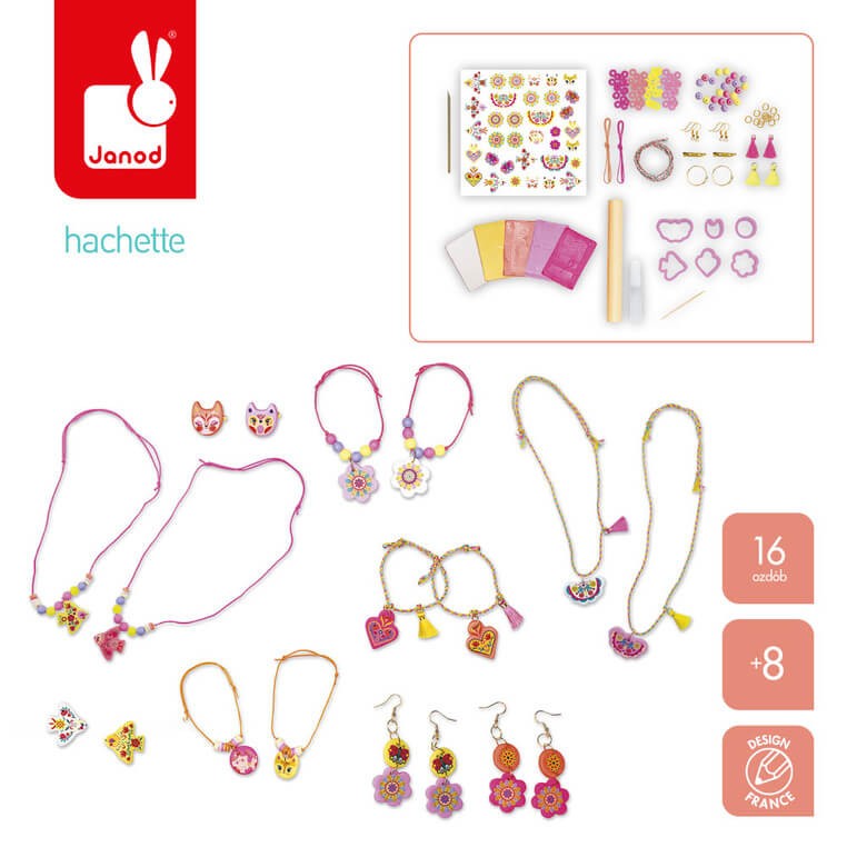 Zestaw kreatywny do tworzenia biżuterii dla przyjaciółek Klejnoty przyjaźni 8+ / Janod