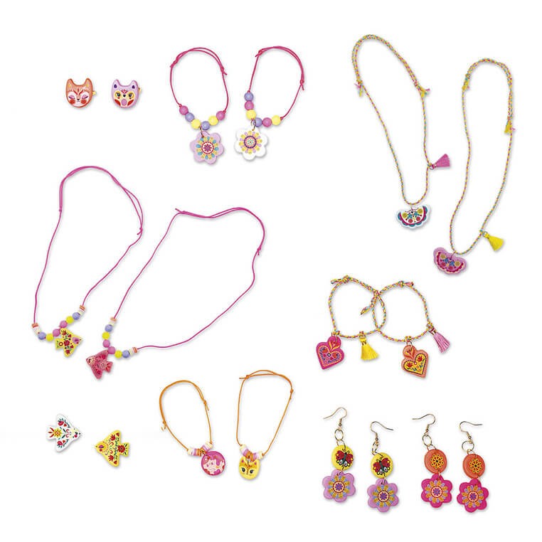 Zestaw kreatywny do tworzenia biżuterii dla przyjaciółek Klejnoty przyjaźni 8+ / Janod