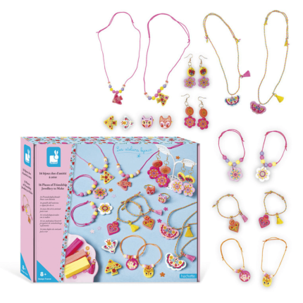 Zestaw kreatywny do tworzenia biżuterii dla przyjaciółek Klejnoty przyjaźni 8+ / Janod