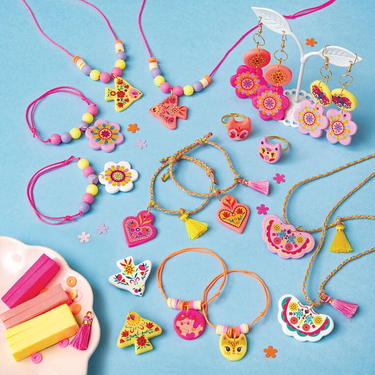 Zestaw kreatywny do tworzenia biżuterii dla przyjaciółek Klejnoty przyjaźni 8+ / Janod