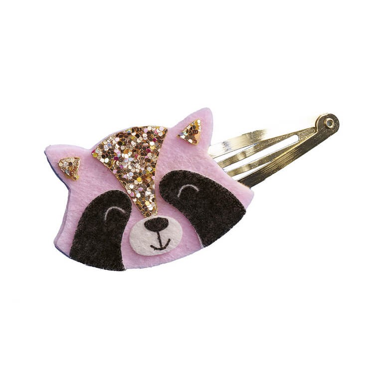 Zestaw kreatywny do tworzenia biżuterii Brokatowe spinki do włosów Leśne zwierzątka 5+ / Janod