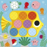 Multizestaw kreatywny 2-latka My arts & crafts Okrągłe naklejki Wokół stawu 2+ / Janod