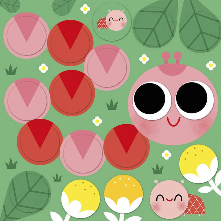 Multizestaw kreatywny 2-latka My arts & crafts Okrągłe naklejki Wokół stawu 2+ / Janod