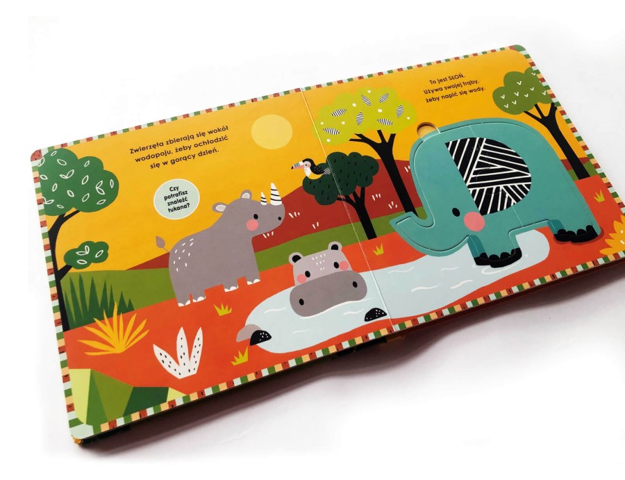 Dzikie zwierzęta. Akademia Mądrego Dziecka. Układam puzzle / HarperCollins