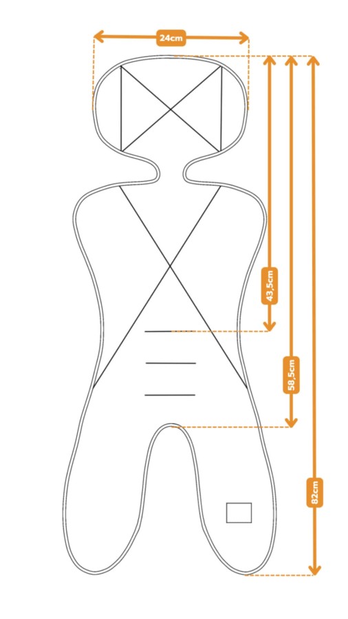 Wkładka do fotelika LITTLE MERRY (G0) - fuksja / Simple Wool