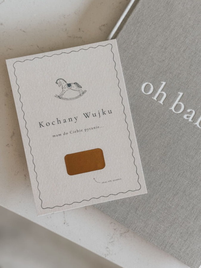 Kartka zdrapka – Czy zostaniesz moim Chrzestnym? / Mommy Planner