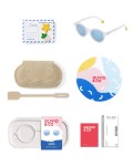 Okulary Oval Jellyfish White Polarized 3-5 / Olivio & Co