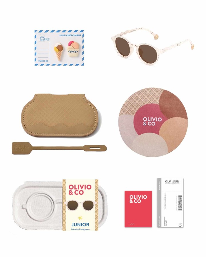 Okulary Oval Vanilla Brownie Polarized 3-5 / Olivio & Co