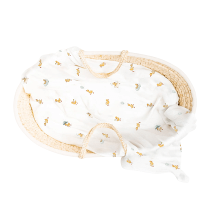 Otulacz kocyk bambusowy LUCKY DUCKY / Layette